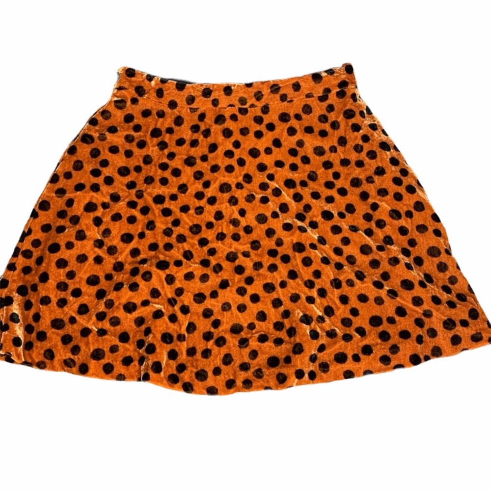 Madewell 0 polka dot skirt